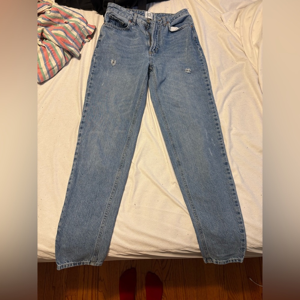 High Rise Women's Jeans Straight Leg BDG Brand Medium Wash Urban Outfitters